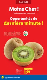 Prix et réduction Kiwi dans le prospectus Lidl en cours Offre Kiwi dans le catalogue Lidl du moment à la page 4