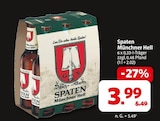 Spaten Münchner Hell Angebote von Spaten bei Markant Nordwest Lingen für 3,99 €