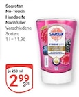 No-Touch Handseife Nachfüller im Angebot bei GLOBUS in Kaarst No-Touch Handseife Nachfüller Angebote von Sagrotan bei GLOBUS Kaarst für 2,99 €