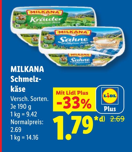Schmelzkäse Sahne