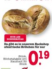 Ofenfrische Brötchen Angebote bei E center Wiesbaden für 0,19 €