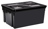 Promo Bac de manutention gris 50 litres avec couvercle noir à 9,90 € dans le catalogue Brico Cash à Vannes