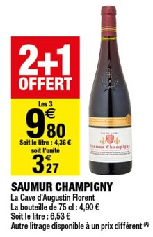 Carrefour Market Mareuil-lès-Meaux - SAUMUR CHAMPIGNY Promo SAUMUR CHAMPIGNY dans le catalogue Carrefour Market "Maintenant et moins cher !" à Mareuil-lès-Meaux