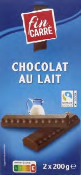 Promo Gerlinéa barres chocolatées noir & blanc chez Intermarché