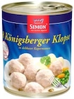 Königsberger Klopse von Simon für 3,98 € bei Thomas Philipps im Angebot Königsberger Klopse von Simon im aktuellen Thomas Philipps Prospekt