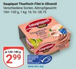 Thunfisch-Filet in Olivenöl Angebote von Saupiquet bei GLOBUS Bad Kreuznach für 2,99 €