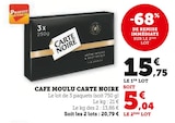 Café moulu - Carte Noire - Super U à Niort Café moulu - Carte Noire en promo chez Super U Niort à 5,04 €
