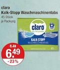 Aktuelle Geschirrspüler Angebote bei V-Markt in München Aktuelles Kalk-Stopp Waschmaschinentabs Angebot bei V-Markt in München ab 6,49 €