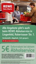 REWE Prospekt "Dein Markt" für Lingenfeld, 26 Seiten, 03.02.2025 - 08.02.2025