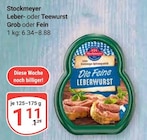 GLOBUS Plattling - Leber- oder Teewurst Angebot im Prospekt Leber- oder Teewurst bei GLOBUS im Plattling Prospekt für 1,11 €