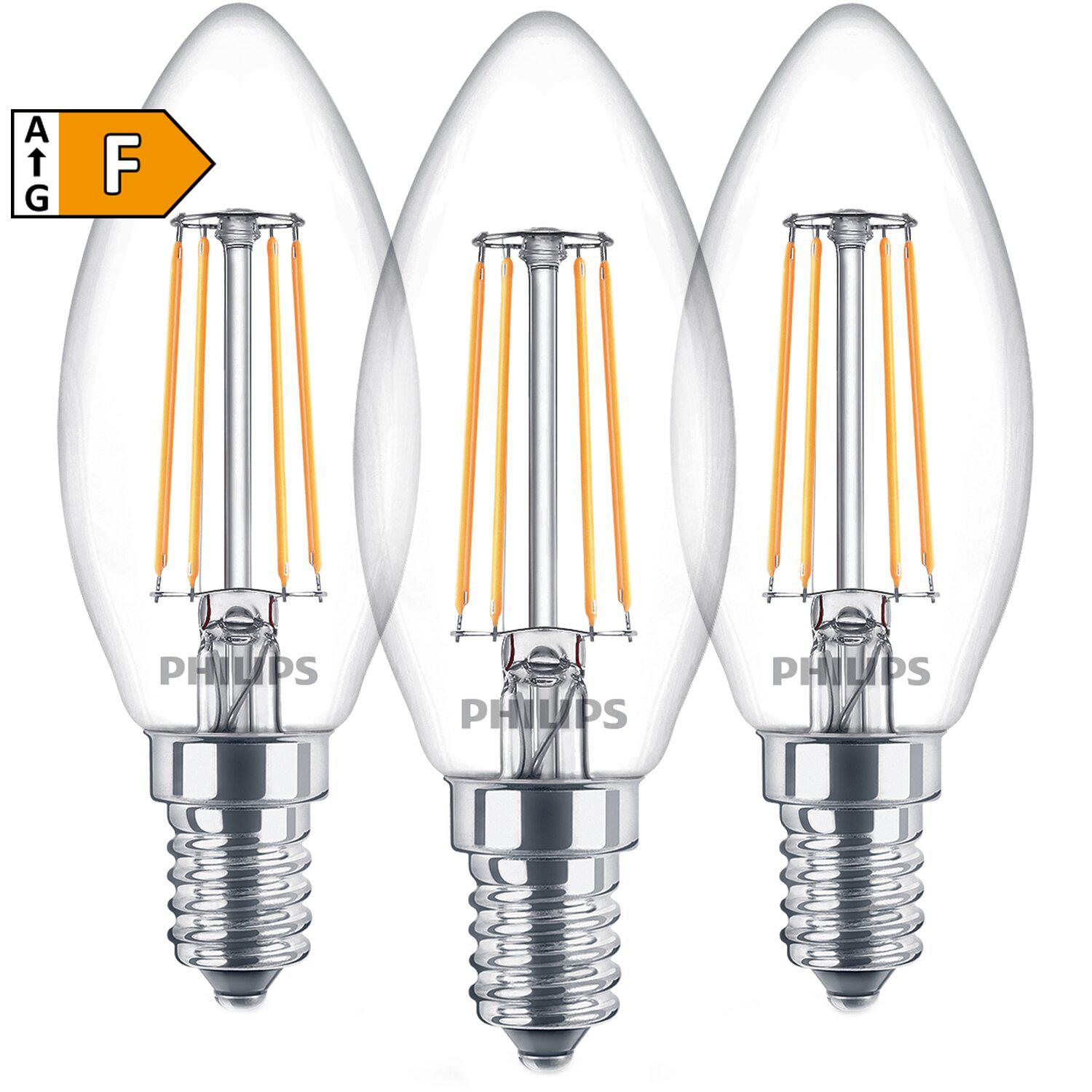OBI Templin - LED-Lampe Filament 3er-Pack E14/4,3 W Ersatz für 40 W Warmweiß LED-Lampe Filament 3er-Pack E14/4,3 W Ersatz für 40 W Warmweiß Angebot bei OBI Templin im Prospekt INNENBELEUCHTUNG