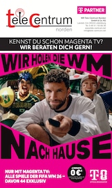 WR Tele-Centrum Norden GmbH & Co.KG Elektromärkte Prospekt der aktuellen Woche mit 8 Seiten, gültig von 01.05.2026 bis 31.05.2026, in Südbrookmerland und Umgebung Aktueller WR Tele-Centrum Norden GmbH & Co.KG Elektromärkte Prospekt in Südbrookmerland und Umgebung, "WIR HOLEN DIE WM NACH HAUSE" mit 8 Seiten, 01.05.2026 - 31.05.2026