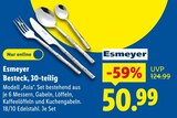 Besteck, 30-teilig Angebote von Esmeyer bei Lidl Göttingen für 50,99 €
