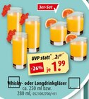 ROLLER Hüttenrode - Whisky- oder Longdrinkgläser Whisky- oder Longdrinkgläser Angebot bei ROLLER Hüttenrode im Prospekt Gibt´s doch gar nicht. Doch bei Roller!