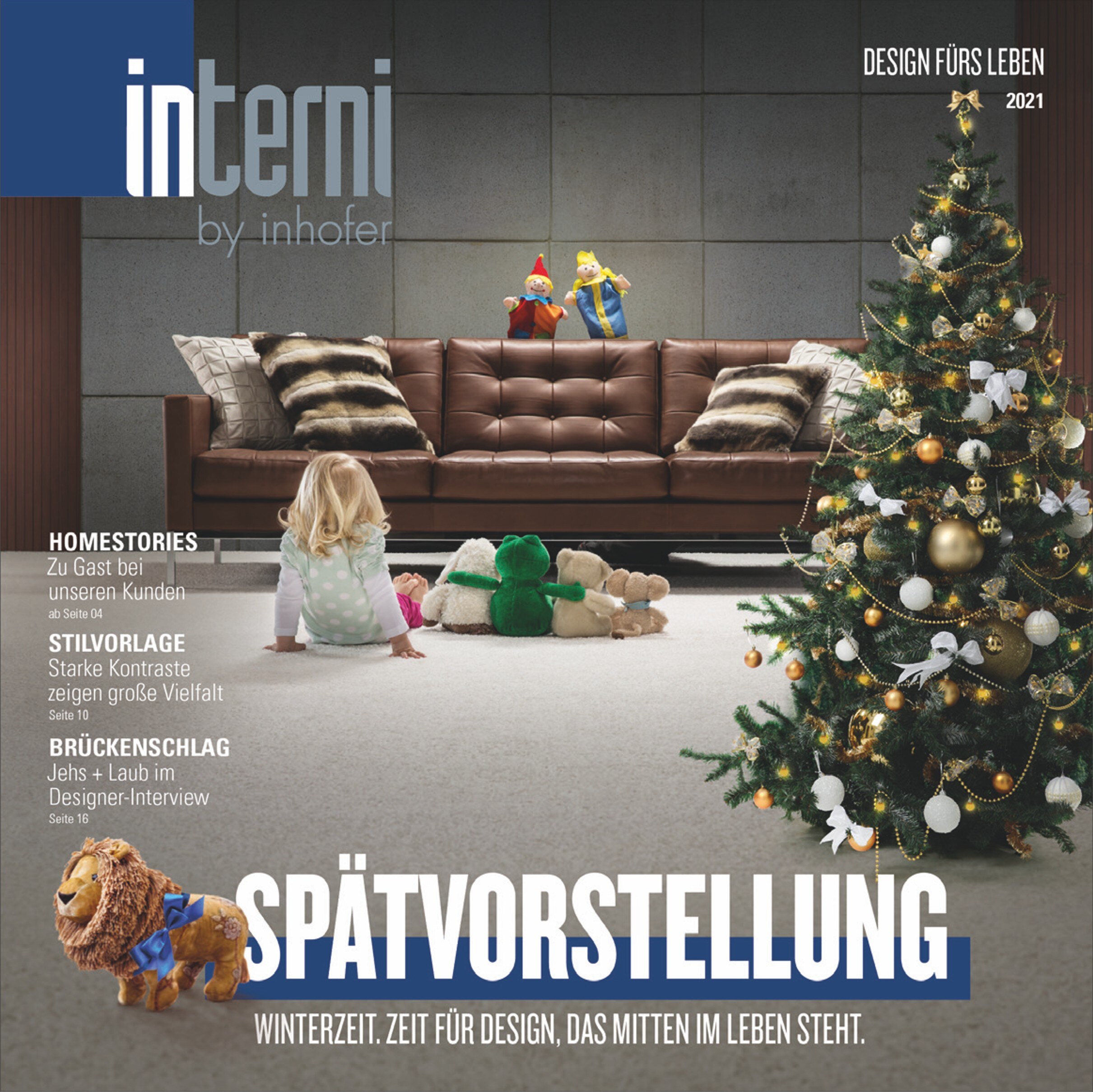 interni by inhofer Prospekt für Senden mit 24 Seiten interni by inhofer Prospekt für Senden: "SPÄTVORSTELLUNG", 24 Seiten, 26.11.2021 - 31.12.2021