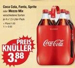 Softdrinks von Coca Cola, Fanta, Sprite oder Mezzo Mix für 3,88 € bei V-Markt im Angebot Softdrinks von Coca Cola, Fanta, Sprite oder Mezzo Mix im aktuellen V-Markt Prospekt