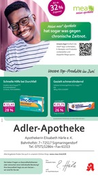 Aktueller mea - meine apotheke Apotheken Prospekt für Sigmaringen: Unsere Juni-Angebote mit 4} Seiten, 01.06.2026 - 30.06.2026