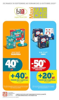 Prospectus Bi1 à Ouroux-sur-Saône, "bi1 supermarché Maxi MARCHÉ", 16 pages de promos valables du 30/09/2025 au 12/10/2025
