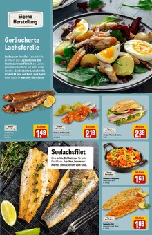 Lachs im aktuellen REWE Prospekt (Darmstadt) Lachs im REWE Prospekt "Dein Markt" mit 34 Seiten (Darmstadt)