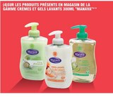 20% avec la carte   ticket E. LECLERC  Sur les produits présents en magasin de la gamme crèmes et gels lavants 300ml MANAVA - MANAVA dans le catalogue E.Leclerc