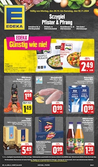 EDEKA Prospekt Wir lieben Lebensmittel! mit  Seiten in Schweinfurt und Umgebung