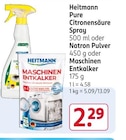 Pure Citronensäure Spray, Natron Pulver, Maschinen Entkalker von Heitmann im aktuellen Rossmann Prospekt