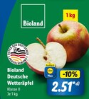 Deutsche Wetteräpfel Angebote von Bioland bei Lidl Viersen für 2,51 €