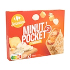 Pizza sandwich Minut'Pocket surgelée - CARREFOUR SENSATION en promo chez Carrefour Vitry-sur-Seine à 2,95 €