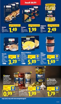 Promotion Moules dans le prospectus Lidl, valable du 29/01/2026 au 04/02/2026 Promo Moules dans le catalogue Lidl du moment à la page 23