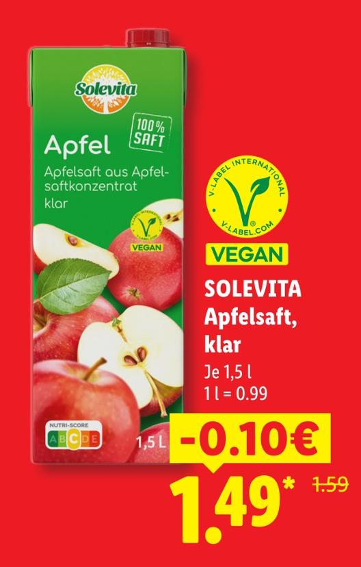 Apfelsaft, klar
