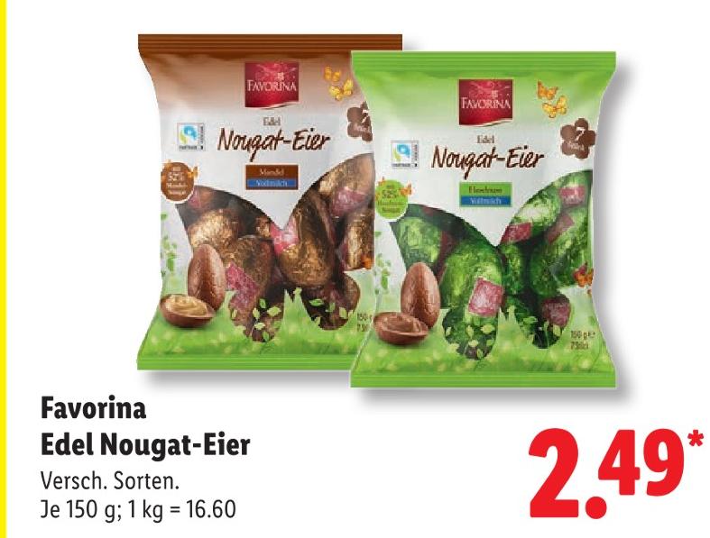Edel Nougat-Eier