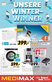 Aktueller MEDIMAX Prospekt mit Flachbildfernseher, "UNSERE WINTER-WINNER", Seite 1
