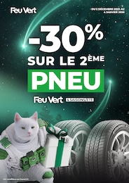 Prospectus Feu Vert à Paray-Vieille-Poste, "-30% SUR LE 2ÈME PNEU", 1 page, 02/12/2025 - 04/01/2026