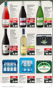 Mineralwasser im Kaufland Prospekt "Aktuelle Angebote" mit 54 Seiten (Mannheim)