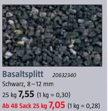 BAUHAUS Pocking - Basaltsplitt Basaltsplitt Angebot bei BAUHAUS Pocking im Prospekt Handzettel KW 09