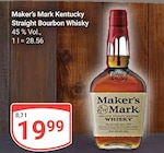 Kentucky Straight Bourbon Whisky im Angebot bei GLOBUS in Mannheim Kentucky Straight Bourbon Whisky Angebote von Maker's Mark bei GLOBUS Mannheim für 19,99 €