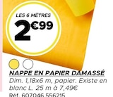 Nappe en papier damassé en promo chez Gifi Nappe en papier damassé dans le catalogue Gifi
