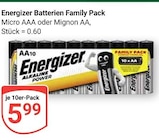 Batterien Family Pack Micro AAA bei GLOBUS im Zweibrücken Prospekt für 5,99 €