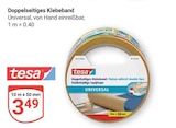 Doppelseitiges Klebeband im Angebot bei GLOBUS in Herne Doppelseitiges Klebeband Angebote von tesa bei GLOBUS Herne für 3,49 €