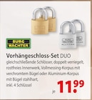 Vorhängeschloss-Set DUO bei bauSpezi im Sulzfeld Prospekt für 11,99 €