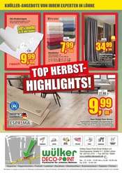 Aktueller Wülker Deco-Point Prospekt mit Vorhang, "DRAUSSEN HERBST, DRINNEN GEMÜTLICH!", Seite 16