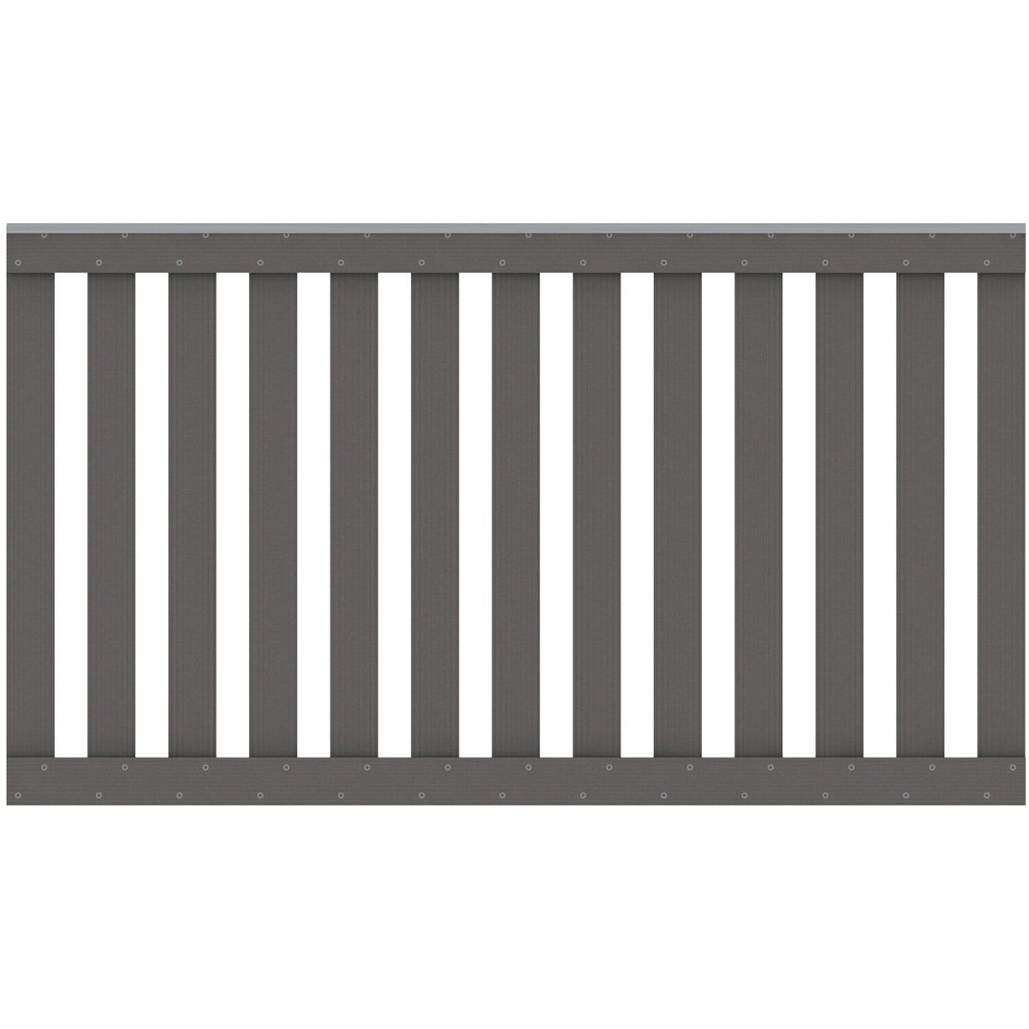 OBI Wasserburg - Gartenzaun Element Raja WPC mit Aluleiste Anthrazit 149 cm x 85 cm Gartenzaun Element Raja WPC mit Aluleiste Anthrazit 149 cm x 85 cm Angebot bei OBI Wasserburg im Prospekt ORDNUNG IM GARTEN