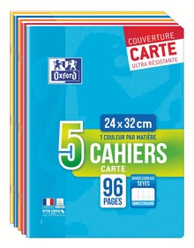 Carrefour Market Vannes - Lot de 5 cahiers agrafés Promo Lot de 5 cahiers agrafés dans le catalogue Carrefour Market "La rentrée encore moins chère" à Vannes