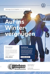 Der aktuelle Volkswagen Prospekt Auf ins Wintervergnügen