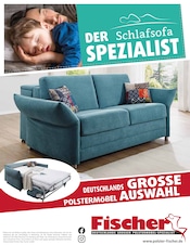 Aktueller Polstermöbel Fischer Möbel & Einrichtung Prospekt in Gröbenzell und Umgebung, "DER SCHLAFSOFA SPEZIALIST" mit 12 Seiten, 21.09.2025 - 28.09.2025