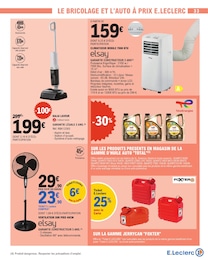 Prix et réduction Aspirateur dans le prospectus E.Leclerc en cours Offre Aspirateur dans le catalogue E.Leclerc du moment à la page 33