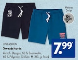Kurze Herrenhose im ALDI SÜD Prospekt Sweatshorts von UP2FASHION im aktuellen ALDI SÜD Prospekt für 7,99 €