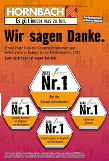 Hornbach Prospekt Wir sagen Danke. mit  Seiten in Henstedt-Ulzburg und Umgebung
