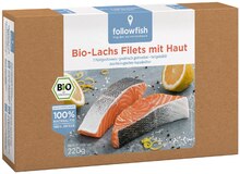 Bio Lachs Filets oder Bio Lachs Filets mit Haut bei REWE in Herne Bio Lachs Filets oder Bio Lachs Filets mit Haut im Angebot bei REWE Herne für 5,99 €