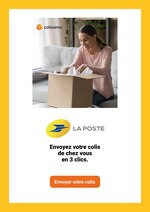 Catalogue La Poste "Envoyez votre colis de chez vous en 3 clics", 1 pages, à Angers, 18/03/2020 - 31/07/2020 Prospectus La Poste "Envoyez votre colis de chez vous en 3 clics", 1 pages, à Angers, 18/03/2020 - 31/07/2020